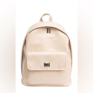 BEIS The Multi-Function Backpack in Beige